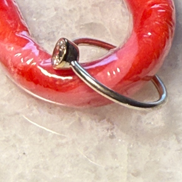 Pandora Petite Circle two tone Ring, Clear Cubic Zirconia - Size 8.5 - Picture 2 of 4